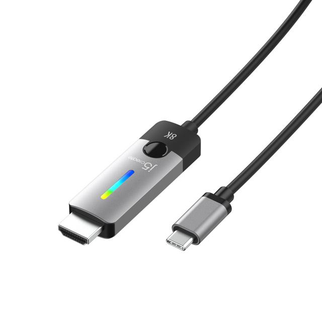 j5create JCC157-N USB-C to HDMI 2.1 8K Cable on Productcaster.