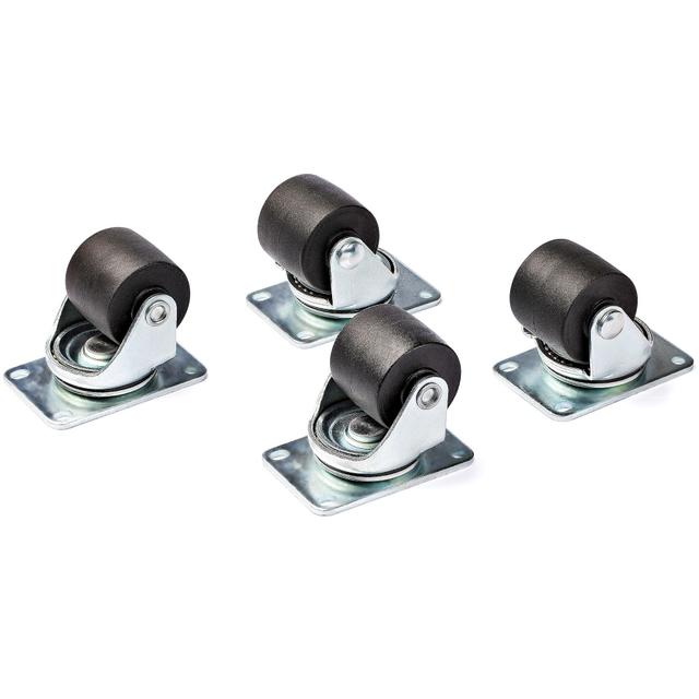 StarTech.com Heavy Duty Casters for Server Racks/Cabinets - Set of 4 Universal M6 2-inch Caster Kit - Replacement Swivel Caster Wheels (45x75mm  on Productcaster.