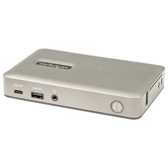 StarTech.com USB C Dock - USB-C to DisplayPort 4K 30Hz or VGA - 65W USB Power Delivery Charging - 4-Port USB 3.1 Gen 1 Hub - Universal USB-C Laptop  on Productcaster.