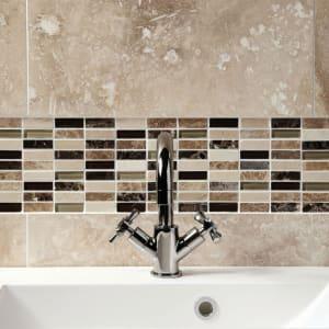 Wickes Emperador Marble & Glass Mosaic Tile - 297 x 297mm on Productcaster.