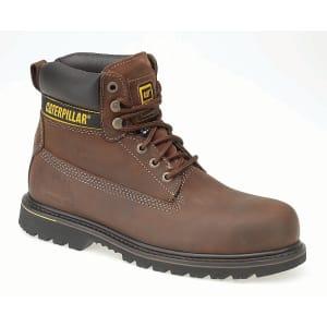 Caterpillar CAT Holton SB Safety Boot - Brown Size 8 on Productcaster.