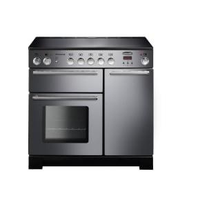 Rangemaster Infusion 90cm Induction Range Cooker - Stainless Steel with Chrome Trim on Productcaster.