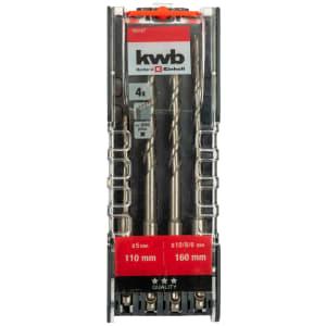 Einhell Kwb SDS Plus Shank Hammer Drill Bit Set - 4 Pack on Productcaster.