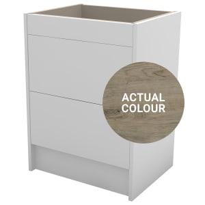 Duarti By Calypso Cascade 600mm Full Depth 2 Drawer Floor Standing Vanity Unit - Grey Bark on Productcaster.