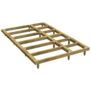 Power Sheds Pressure Treated Garden Building Base Kit - 8 x 10ft on Productcaster.