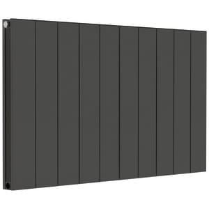 Towelrads Anthracite Grey Ascot Double Horizontal Designer Radiator - 600 x 1432mm on Productcaster.