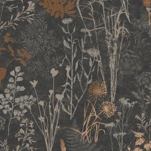 Superfresco Easy Organics Black & Copper Wallpaper - 10m x 52cm on Productcaster.