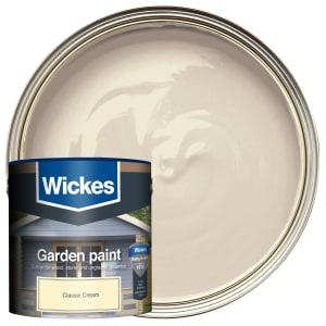 Wickes Garden Colour Matt Wood Treatment - Classic Cream 2.5L on Productcaster.