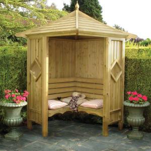 Wickes Corner Garden Arbour - 1250 x 1250mm on Productcaster.