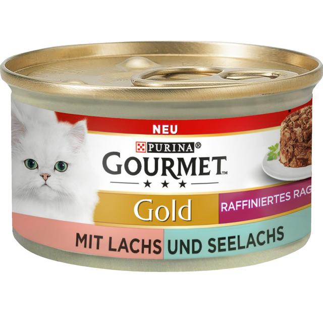 Gourmet Gold Raffiniertes Ragout 24 x 85 g - DUO losos a treska on Productcaster.