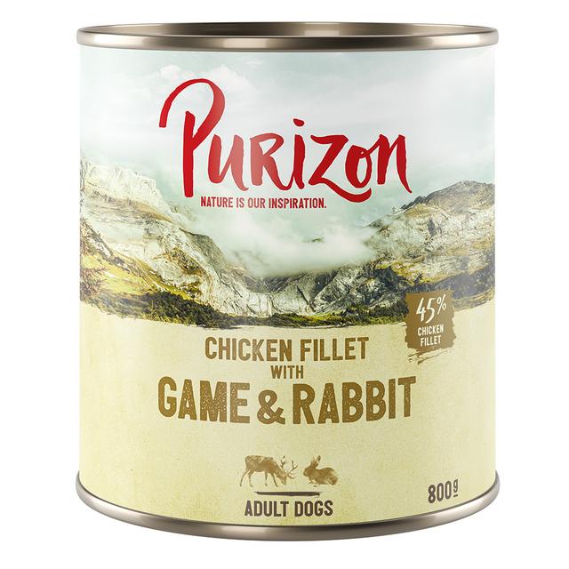 Purizon Adult, 6 x 800 g  - Dziczyzna i królik z dynią i borówką brusznicą on Productcaster.