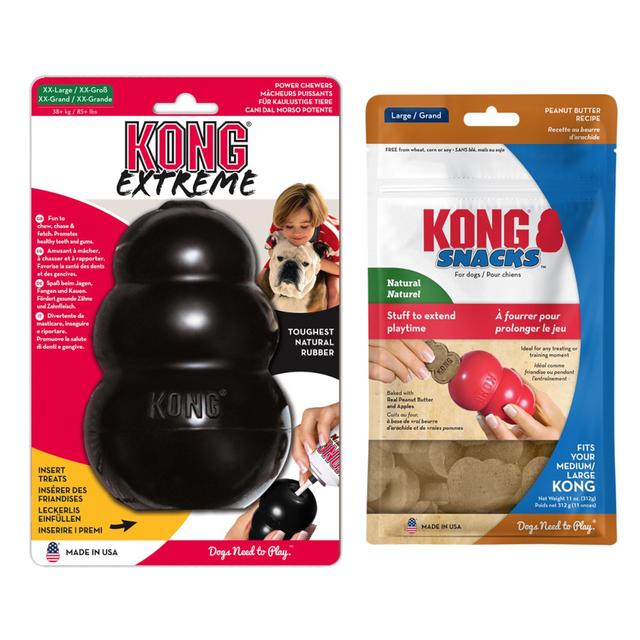 KONG: zabawki dla psa + Snacks Peanut Butter, przysmak dla psa, rozmiar L w super cenie! - Extreme, XXL, ok. 15 cm on Productcaster.