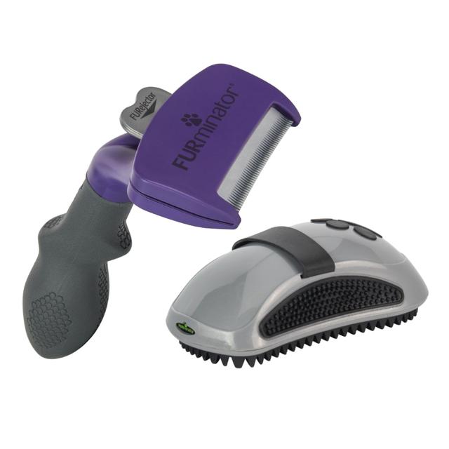 FURminator deShedding Tool + Curry Comb kartáč zdarma!  - L dlouhosrstá plemena pro kočky on Productcaster.