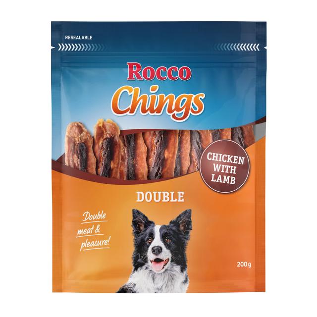 Rocco Chings Double mięsne paski do żucia - Kurczak i jagnięcina, 200 g on Productcaster.