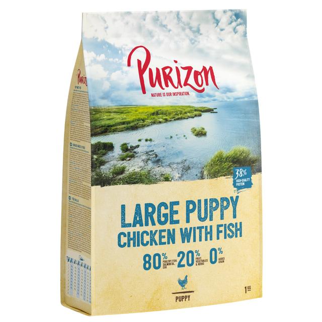 Purizon Large Puppy dla psa, kurczak i ryba, bez zbóż - 4 x 1 kg on Productcaster.