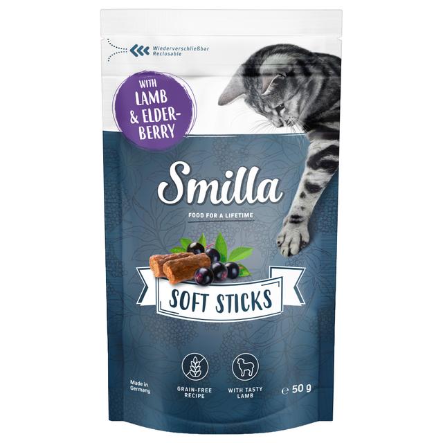 Smilla Soft Sticks, 50 g - Jagnięcina i owoc czarnego bzu on Productcaster.