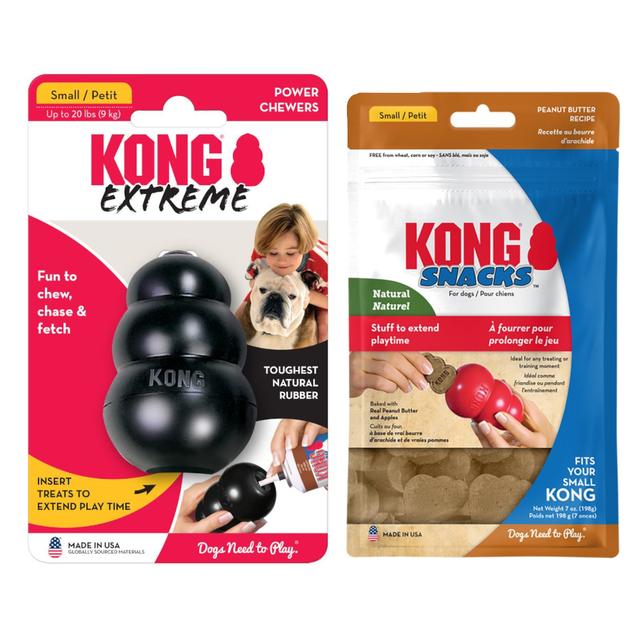 KONG: zabawki dla psa + Snacks Peanut Butter, przysmak dla psa, rozmiar S w super cenie! - Extreme, S, ok. 7,6 cm on Productcaster.