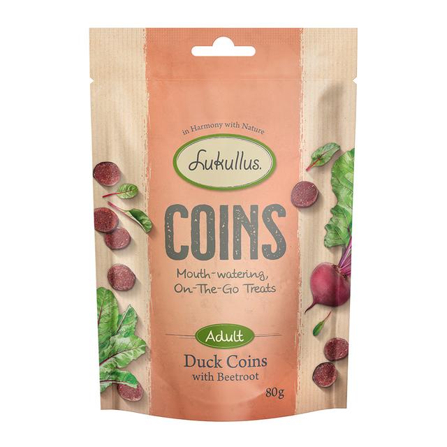 Lukullus Coins 80 g - 15 % sleva - 80 g Coins s kachnou on Productcaster.