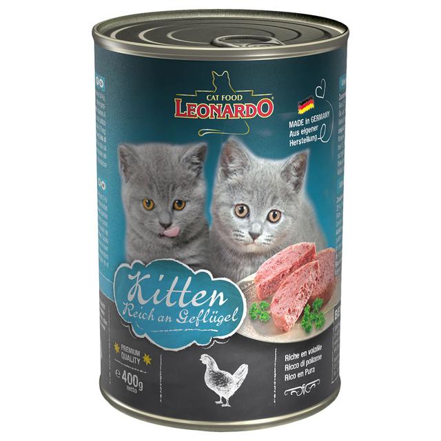 Megapakiet Leonardo All Meat, 24 x 400 g - Kitten on Productcaster.