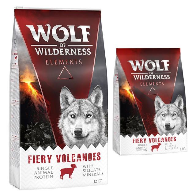 12 + 1 kg gratis! Wolf of Wilderness karma sucha dla psa, 13 kg - „Fiery Volcanoes”, jagnięcina on Productcaster.