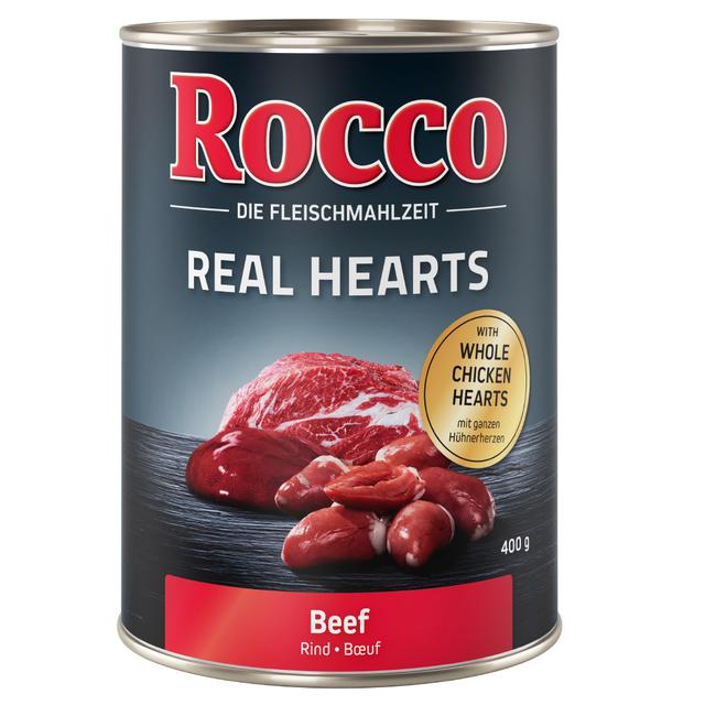 Rocco, 1 x  400 g - Real Hearts: Wołowina z całymi sercami kurczaka on Productcaster.