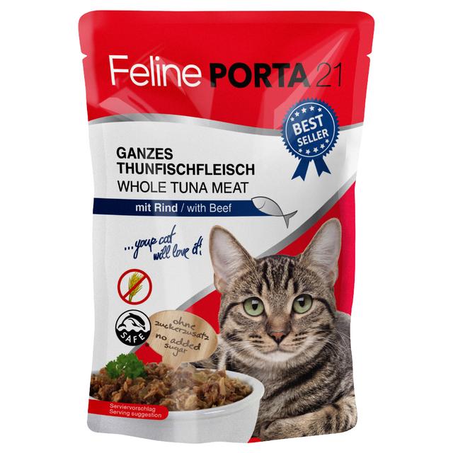 Feline Porta 21 kapsičky 6 x 100 g - Tuňák s hovězím on Productcaster.