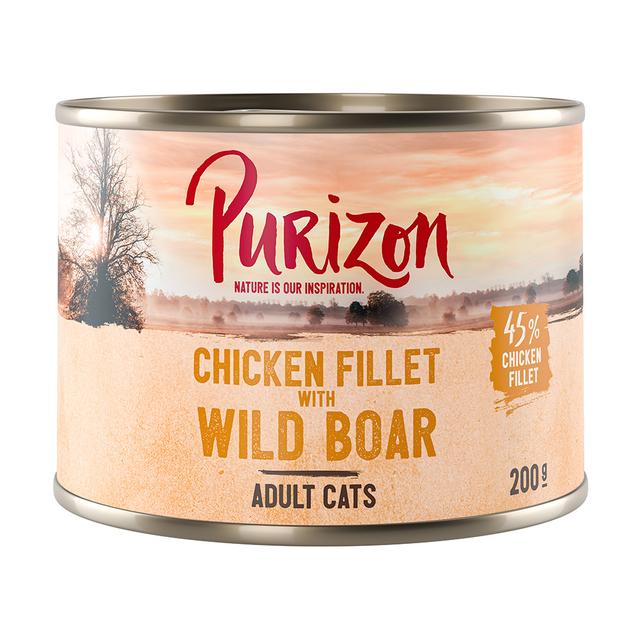 Purizon Adult, 24 x 200 g, bez zbóż - Filet z kurczaka z dziczyzną 24 x 200g on Productcaster.