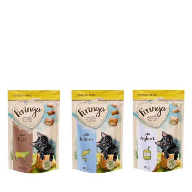 3 / 6 / 12 x 30 g Mieszany pakiet Feringa Crunchy Bites w super cenie! - Jogurt / Wołowina / Łosoś (każde po 30 g) on Productcaster.