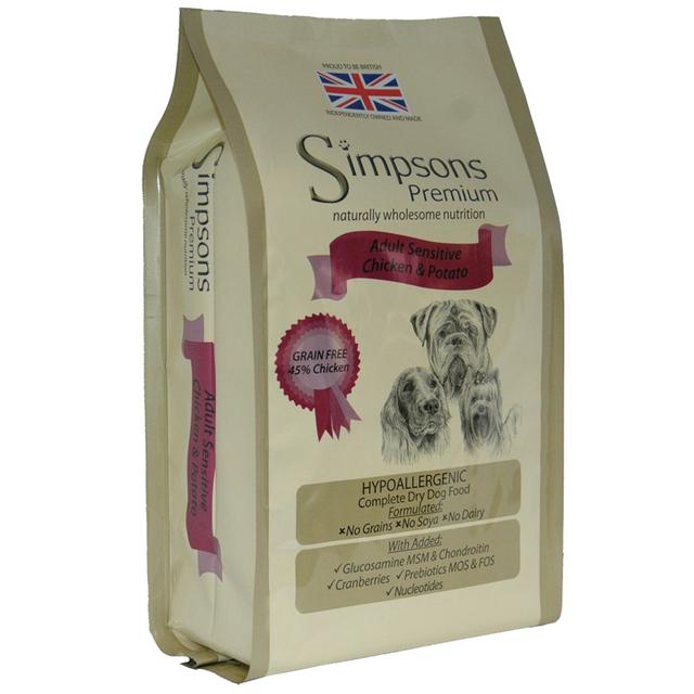 Simpsons Premium Adult Sensitive kura & zemiaky - 12 kg on Productcaster.