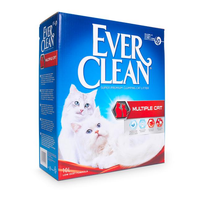 Podwójne zoopunkty! Ever Clean, żwirek dla kota, 10 l - Multiple Cat, żwirek zbrylający się on Productcaster.