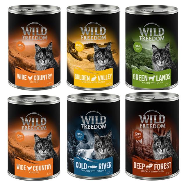 Pakiet Wild Freedom Adult, 12 x 400 g - bez zbóż - Pakiet mieszany on Productcaster.