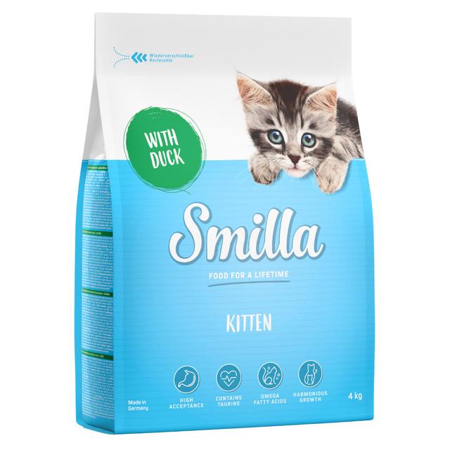 7 + 1 kg gratis! Smilla, karma sucha dla kota, 2 x 4 kg - Kitten, kaczka on Productcaster.