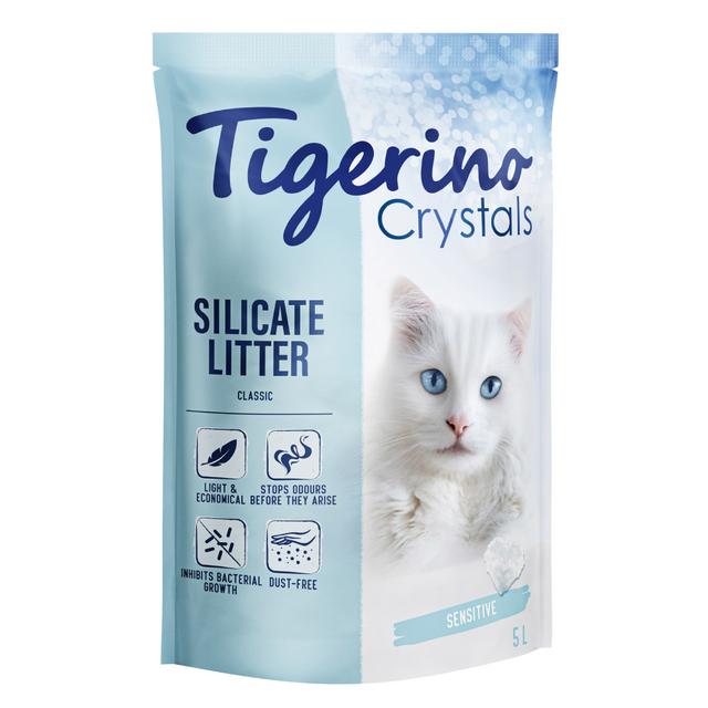 Tigerino Crystals Classic Sensitive, żwirek dla kota - bezzapachowy - 6 x 5 l (ok. 12,6 kg) on Productcaster.