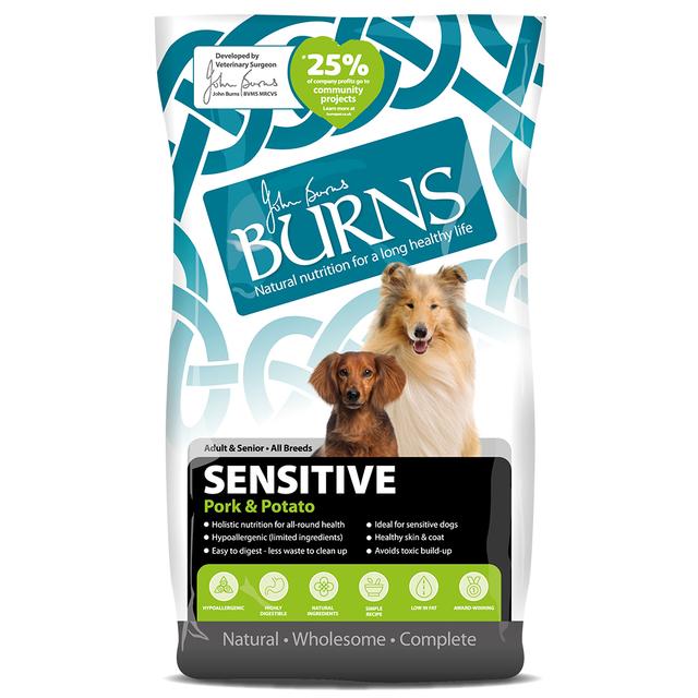 Burns Dog Adult & Senior Sensitive vepřové s bramborem - Výhodné balení: 2 x 12 kg on Productcaster.