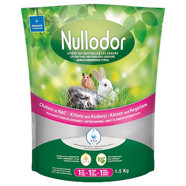 Nullodor silikátový kočkolit pro kočky a drobná zvířata - 1,5 kg on Productcaster.