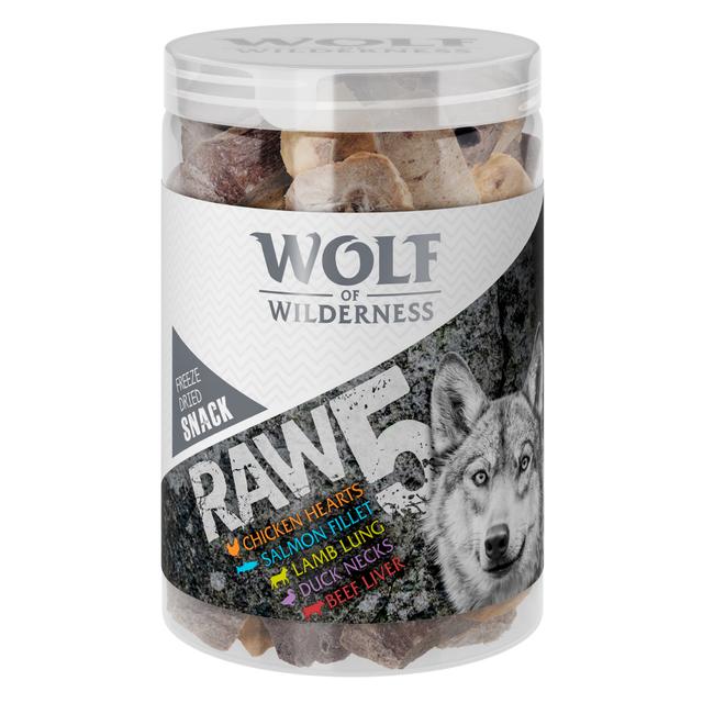 Korzystny pakiet Wolf of Wilderness - RAW liofilizowane przysmaki premium  - RAW 5 (mix liofilizowanych przysmaków) on Productcaster.