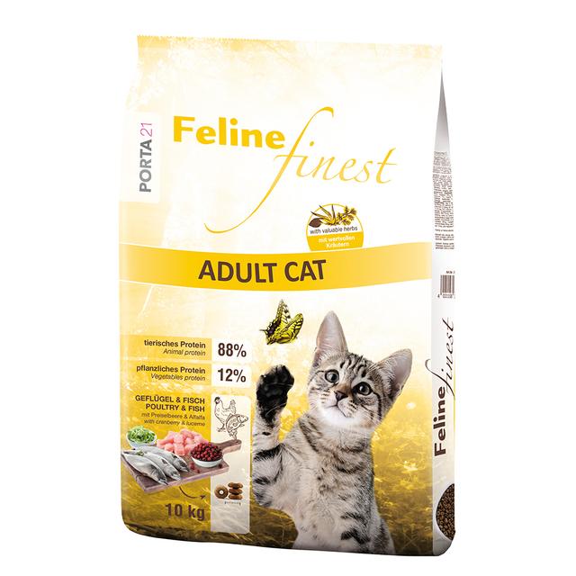 Dwupak Porta 21, 2 x 10 kg - Feline Finest Adult Cat on Productcaster.