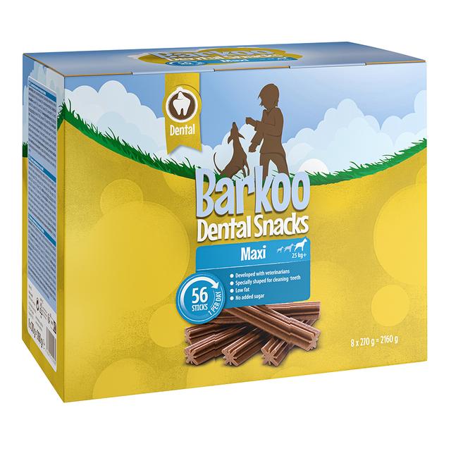 Výhodné balení Barkoo Dental Snacks - pro velká plemena (56 ks) on Productcaster.