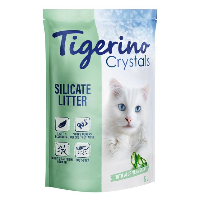 Tigerino Crystals, żwirek dla kota - zapach aloe vera - 5 l (ok. 2,1 kg) on Productcaster.