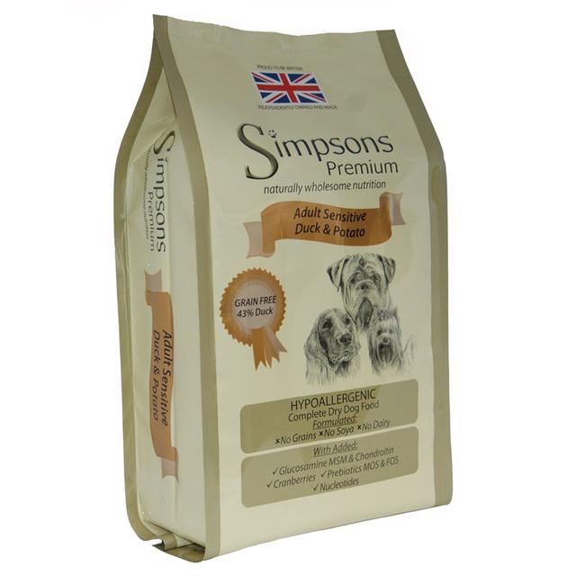 Simpsons Premium Sensitive Adult Duck & Potato - 2 x 12 kg on Productcaster.