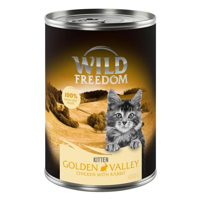 Wild Freedom Kitten 12 x 400 g - Golden Valley - králík a kuřecí on Productcaster.