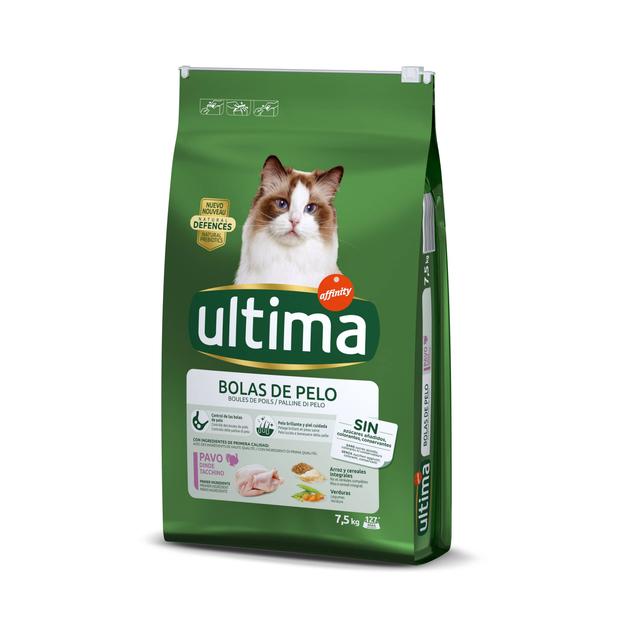 Ultima Cat Hairball, indyk i ryż - 7,5 kg on Productcaster.