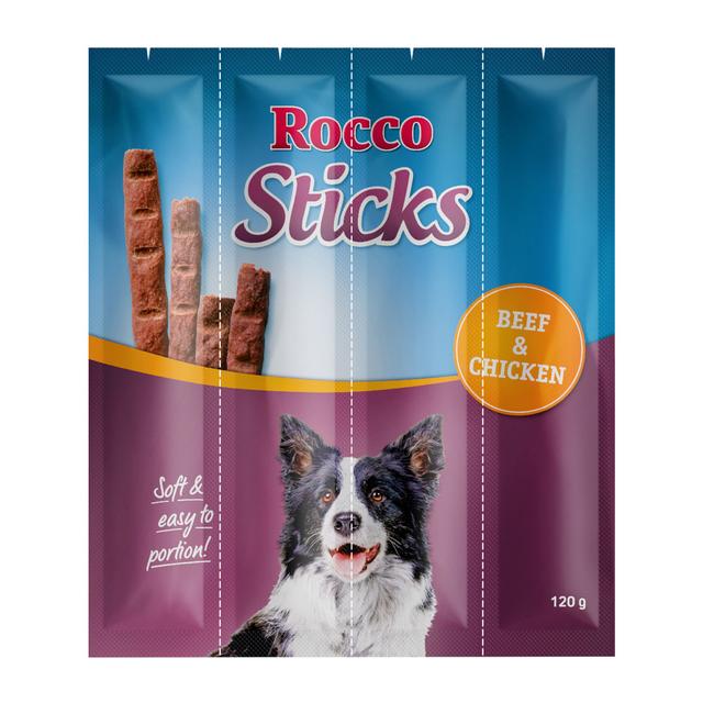 Výhodné balení: Rocco Sticks - hovězí a kuřecí 3 x 12 kusů (360 g) on Productcaster.