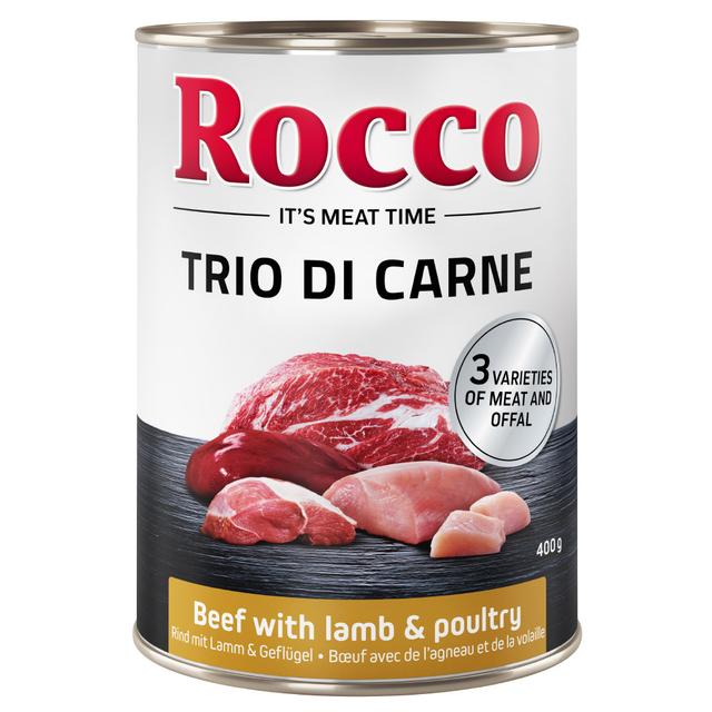 Rocco Classic Trio di Carne - 24 x 400 g - hovězí, jehněčí a drůbeží on Productcaster.