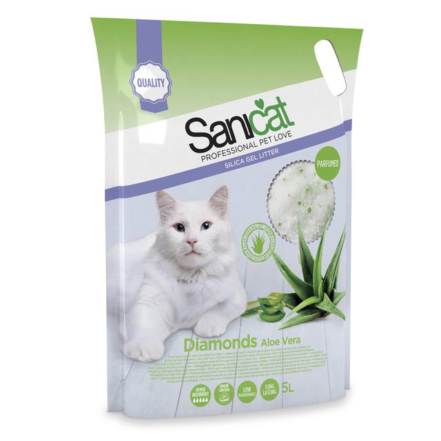 Sanicat Diamonds Aloe Vera żwirek niezbrylający się, aloes - 5 l on Productcaster.