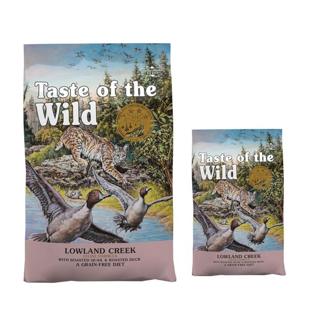 6,6 + 2 kg gratis! Taste of the Wild, karma sucha, 8,6 kg - Lowland Creek Feline on Productcaster.