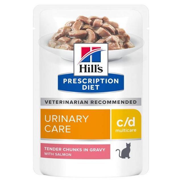 Hill's Prescription Diet Feline c/d Urinary Care, łosoś w sosie - 12 x 85 g on Productcaster.