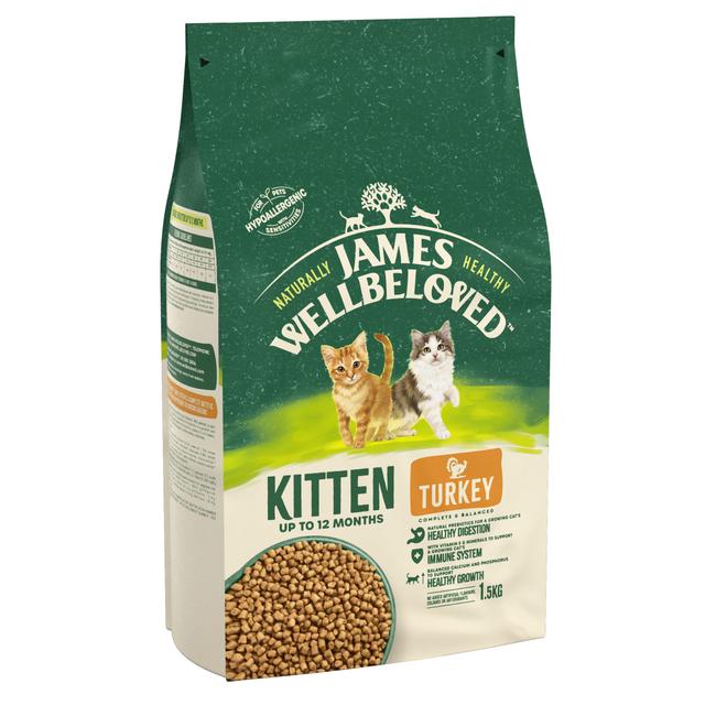 20% taniej! James Wellbeloved, sucha karma, 1,5 kg / 4 kg  / 10 kg - Kitten, indyk i ryż, 1,5 kg on Productcaster.