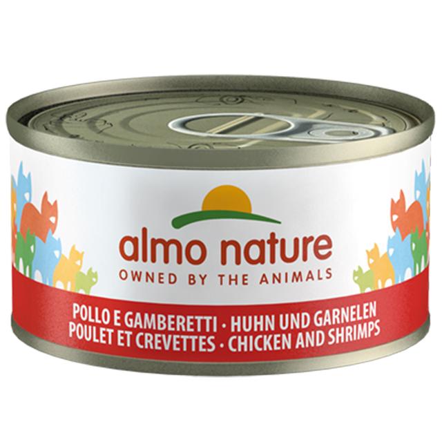 Almo Nature konzervy 24 x 70 g - Kuře & krevety on Productcaster.