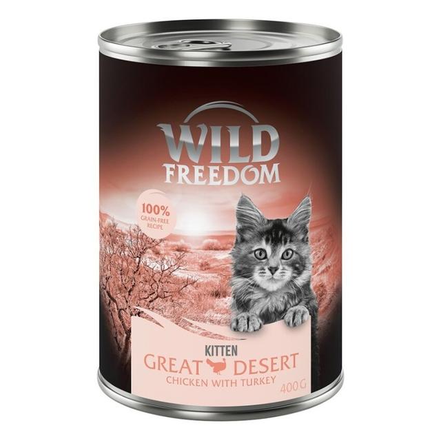 Wild Freedom Kitten, 12 x 400 g - NOWOŚĆ: Great Desert - Indyk i kurczak on Productcaster.